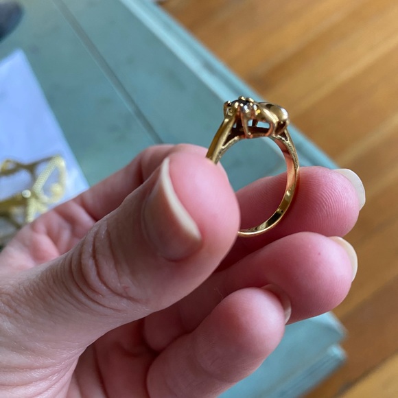 Gold plated Diamond ring - Picture 5 of 6